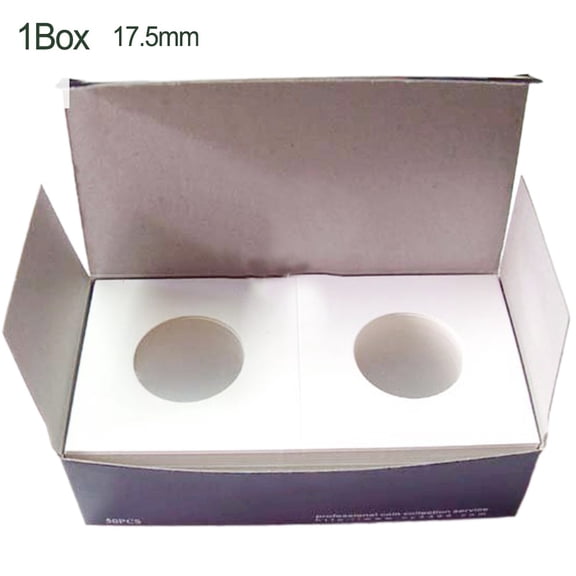 Fule 12 Specifications Coin Holders Stamp Coin Storage Square Cardboard Box