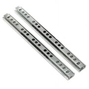Fule 13 Inch Drawer Slides, Metal Drawer Slide Small Drawer Rails Full Extension Parts Two Way Slide Track Rail Pack of 2 (0.67" Wide)