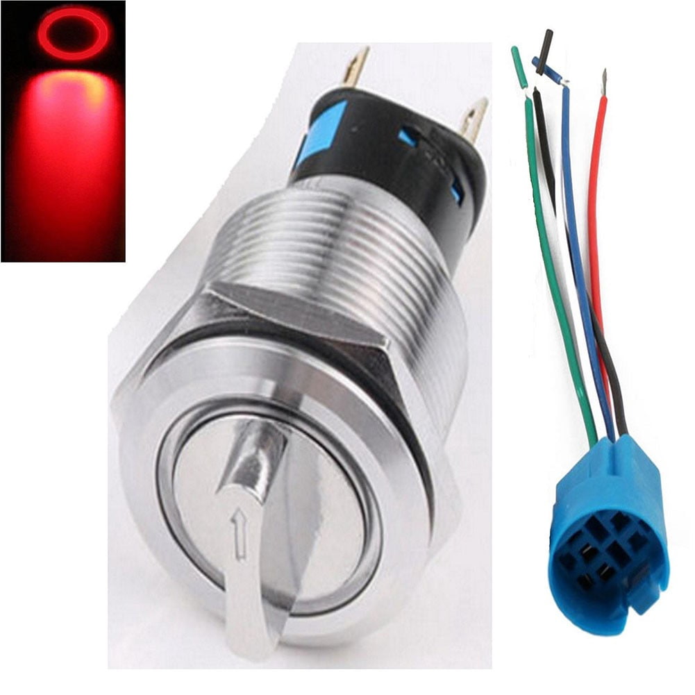 Position 273 Fule 19mm Selector Rotary Switch Latching 3 Positions 2NO 2NC 12-24V ...