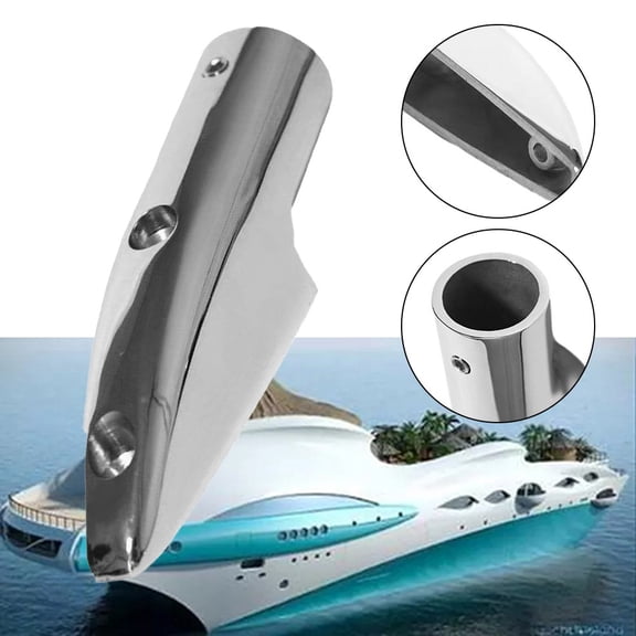 Fule 1pcs for Marine Boat Handrail Rail End 22mm Tubing 316 Stainless Steel Fitting