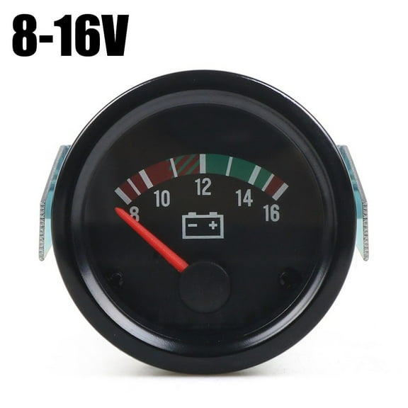 Fule 2 inch 52mm Car Digital Volt Voltmeter Gauge LED Meter Black Face 8-16V