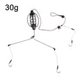 thumbnail image 1 of Fule 20-60g Carp Fishing Method-Feeder Set Hollow Bait Cage With Sinker PE Line Metal Hook Rig For Lake & River Angling Fishing Part, 1 of 10