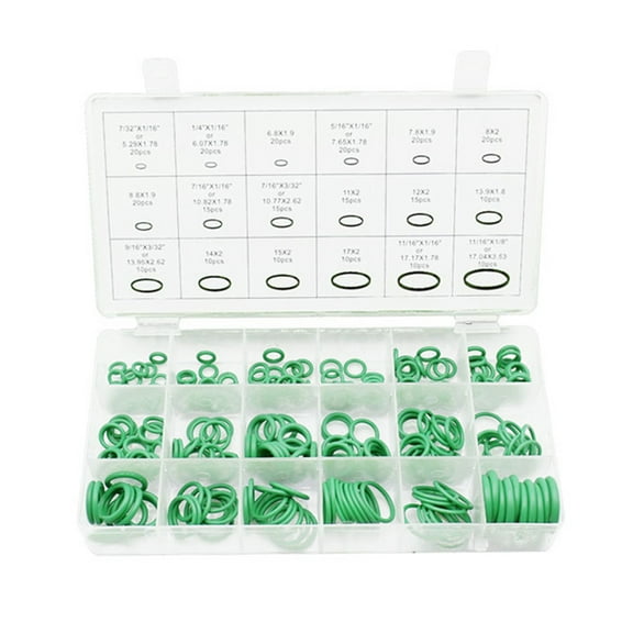 Fule 270 Pieces O-Ring Rubber Assortment Kit Set with Holder Case SAE and Metric