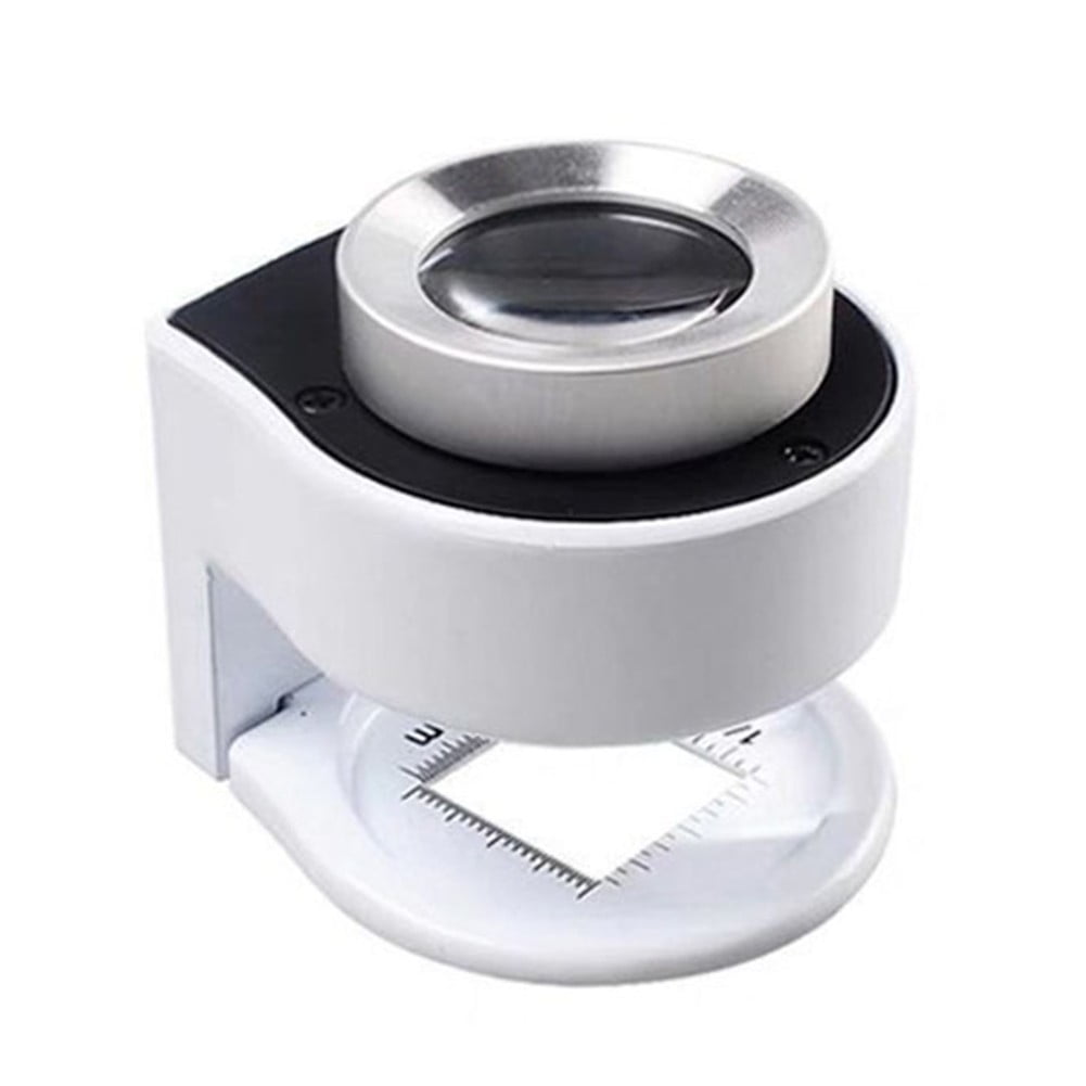 Fule 30x Magnifier with 3 LEDs Handheld Illuminated Magnifier Dual