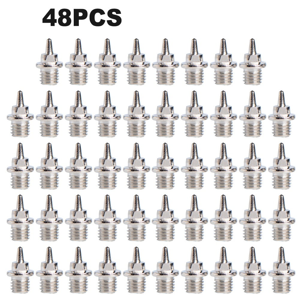 100pcs Running Spikes, 0.25in Stainless Steel Spikes For Track Shoes With 1pcs Spike Wrench Track Spikes Sports Replacement Supplies For Cross