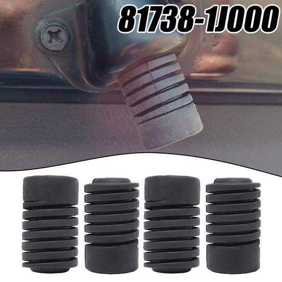 Fule 4Pcs Car Hood Tailgate Rubber Stop Mount Buffer Cushion For Nissan 817381J000,81738-1J000 Rubber Car Inner Hood Stop Buffer Bump
