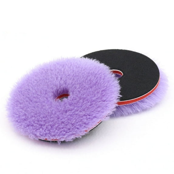 Fule 5.5 inch Purple Wool Polishing Pad Car Paint Polishing for Buffer Polisher Use