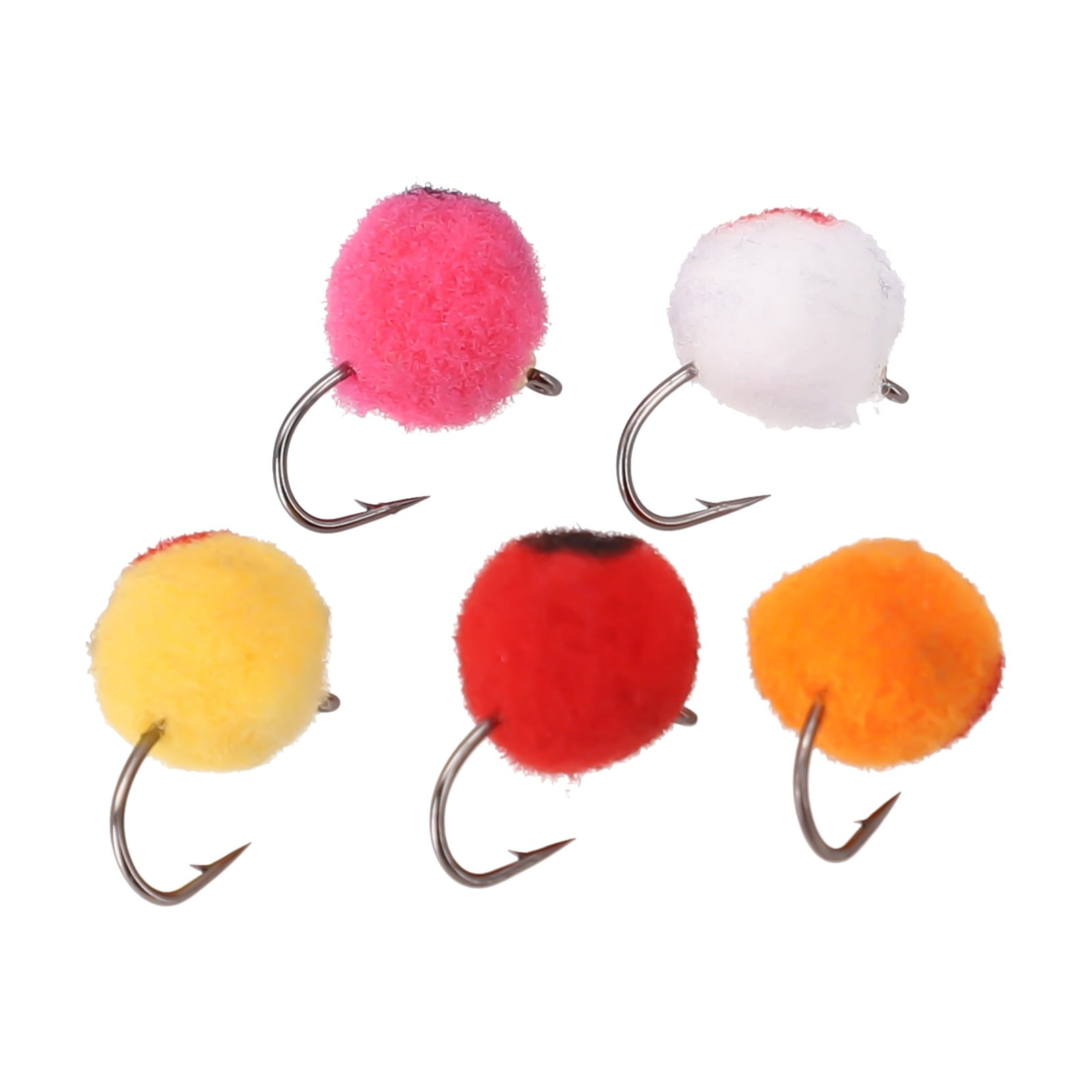 Fule 5/6/10pcs Egg Steelhead Fly rass Bead Head Fast Sinking Wet Flies ...