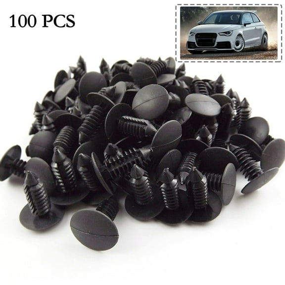 Fule 8mm Auto Fastener Clip Car Body Push Retainer Pin Rivet Bumper Door Trim Panel Retainer For For Ford W705589-S300