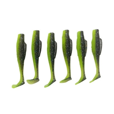 Fule Attractive Soft Plastic Fishing Lure 6pcs Paddle Tail Swimbait 6 7cm Length