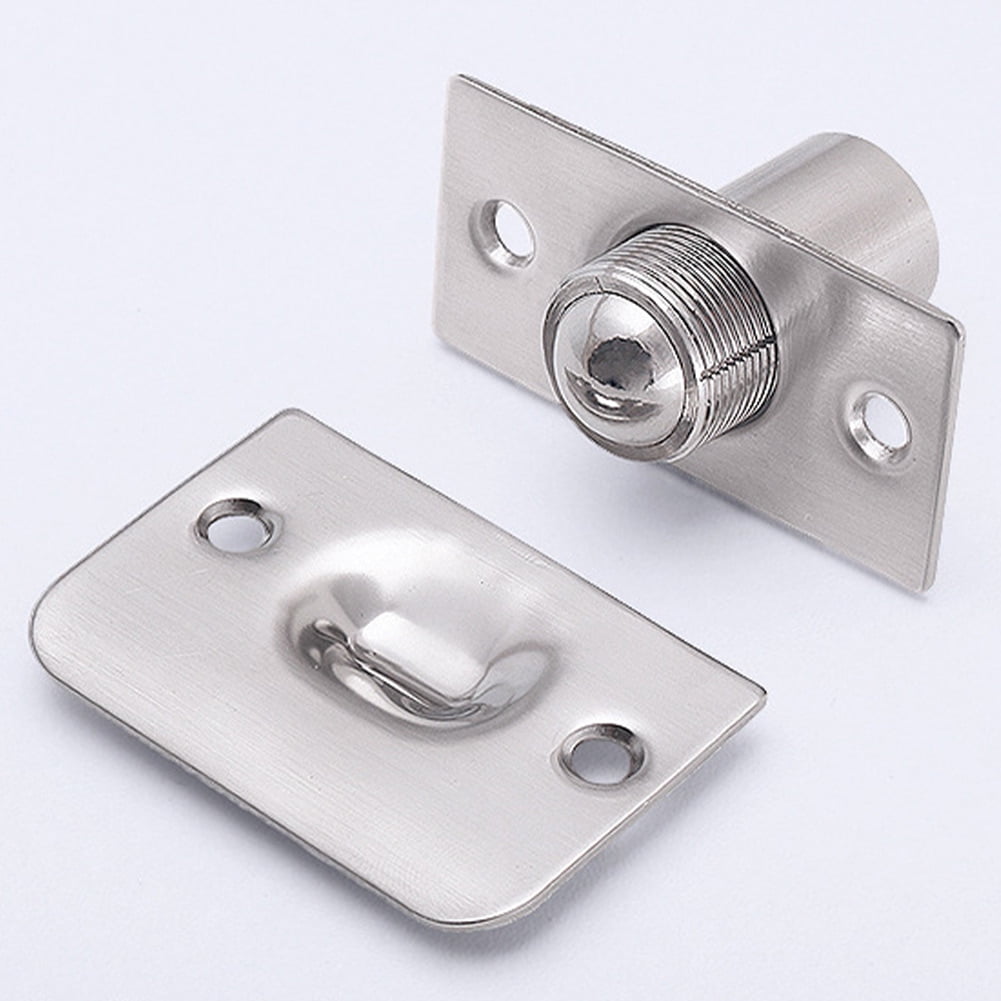 Adjustable Stainless Steel Door Ball Catch, Closet/Double/French Door