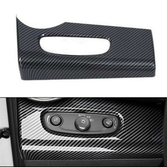 Fule Carbon Fiber Headlight Button Switch Cover Trim for Chevrolet for Trax 2023 2024
