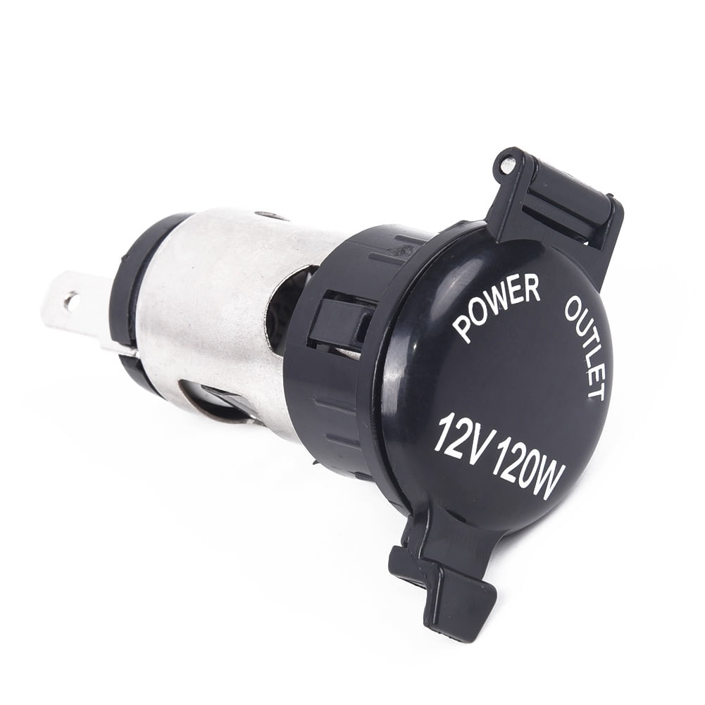 Fule Cigarette Lighter Socket, Universal 12V 120W Car Cigarette Lighter  Automotive Replacement Splitter Power Adapter Waterproof Plug Outlet Socket  Parts for Car Boat Tractor Motorcycle