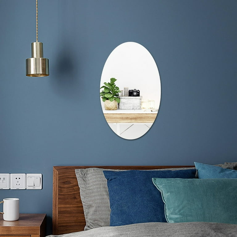Fule Creative acrylic round oval mirror wall sticker self-adhesive  decorative mirror 