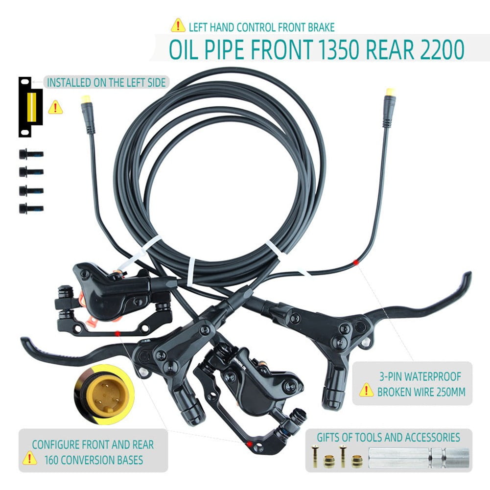 Fule EBike Hydraulic Disc Brake RisunMotor Front Rear Twin Disk Dual