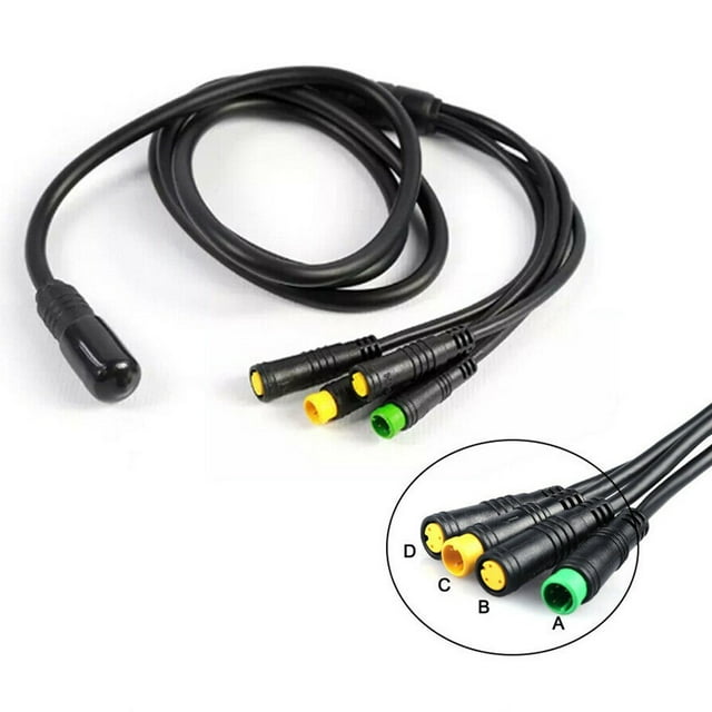 Fule Ebike Motor Cables For Bafang Wiring For 1T4 Cable Harness Mid