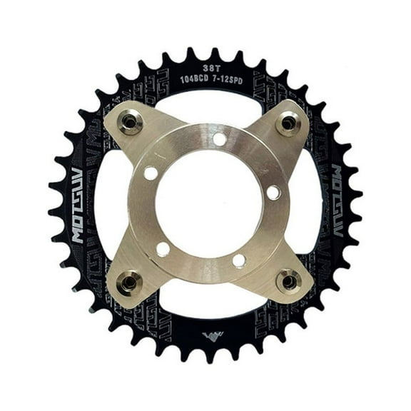 Fule Electric Bicycle Ebike 32/34/36/38T Chainring + Adapter For Bafang BBS01/02