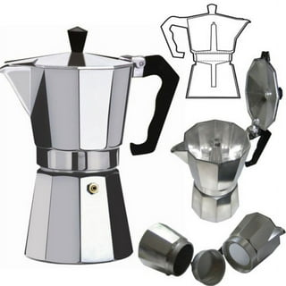 Electric Cuban Espresso Coffee Maker.Cafetera Electrica Cubana 3-6