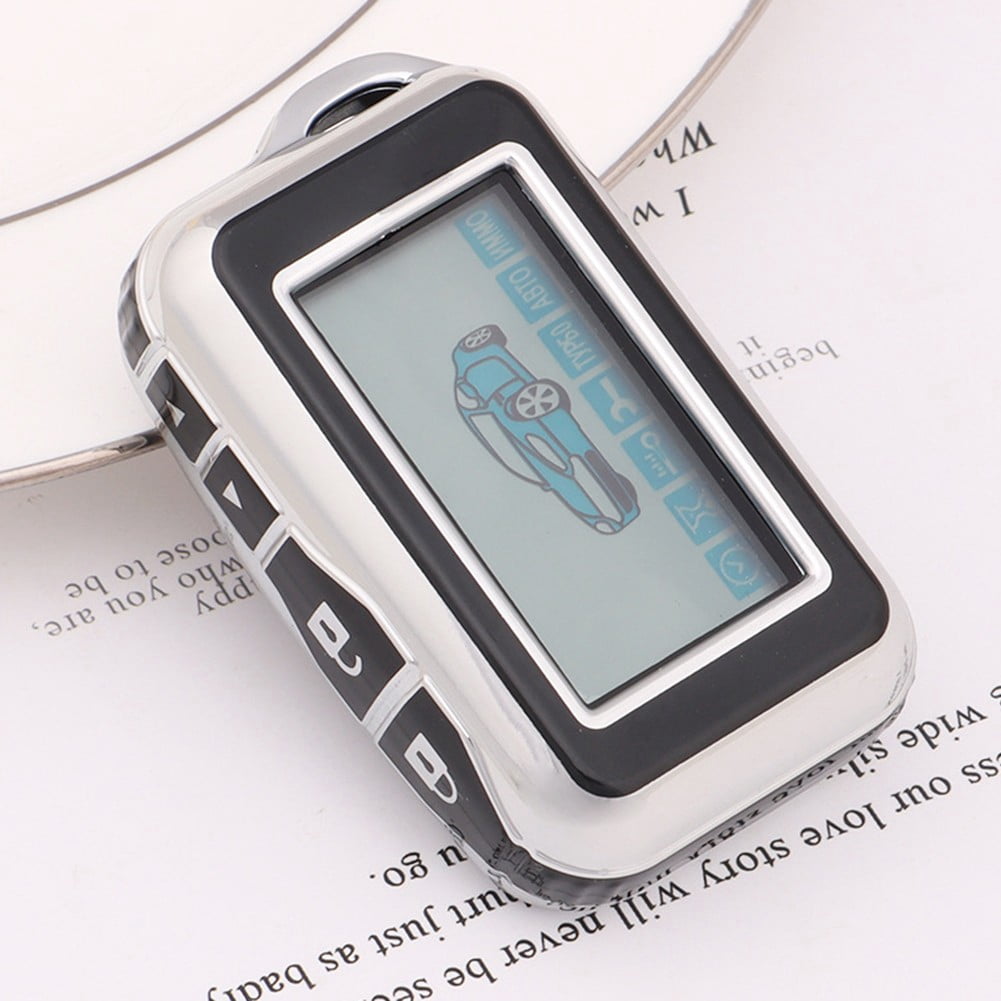 Coque De Protection Pour Clé Starline E60 E90 E91 - Blanc Argenté, TPU, Télécommande Bidirectionnelle Russe - 6