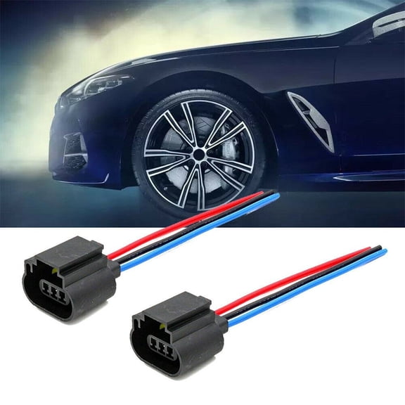 Fule H13 9008 Female Socket Headlight Socket LED Plug Wire Harness Adapter Connector