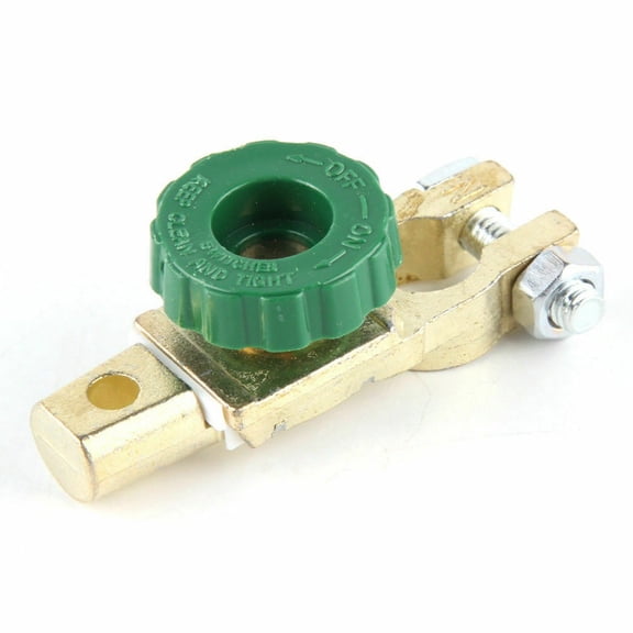 Fule Heavy Duty Battery Disconnect Isolator Cut Off Switch 12V 24V Green 17MM 1PCS