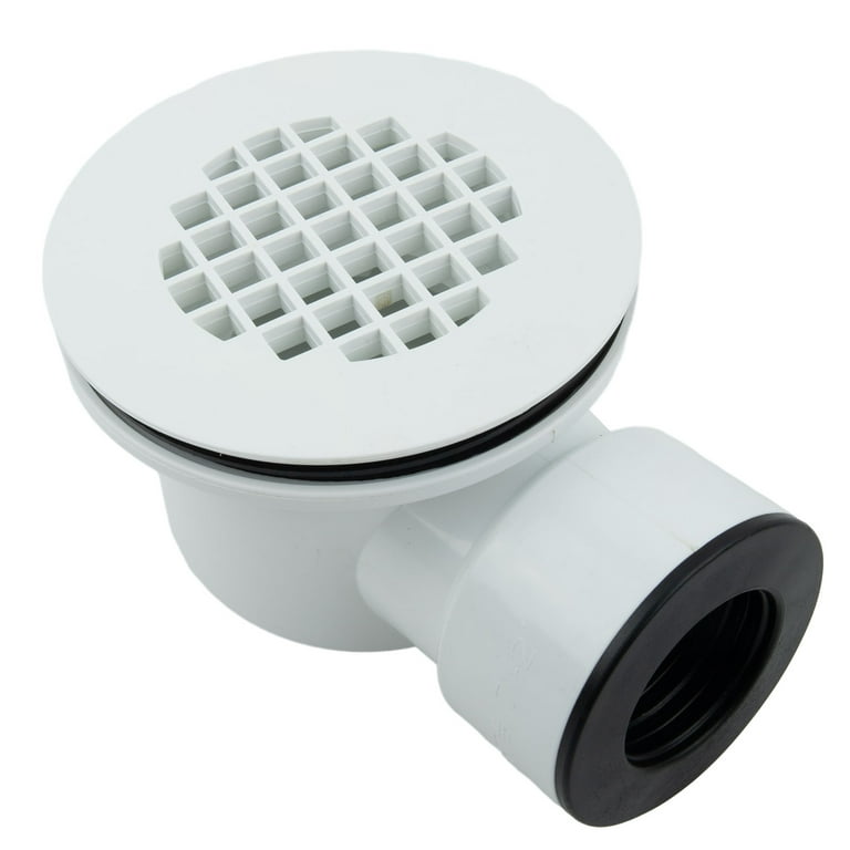 Low Profile Shower Base Drain with Perforated Strainer, 1.5 inch Side  Outlet Shower Drain, PVC Drain for Low Profile Shower Drain Trap and Side  Outlet
