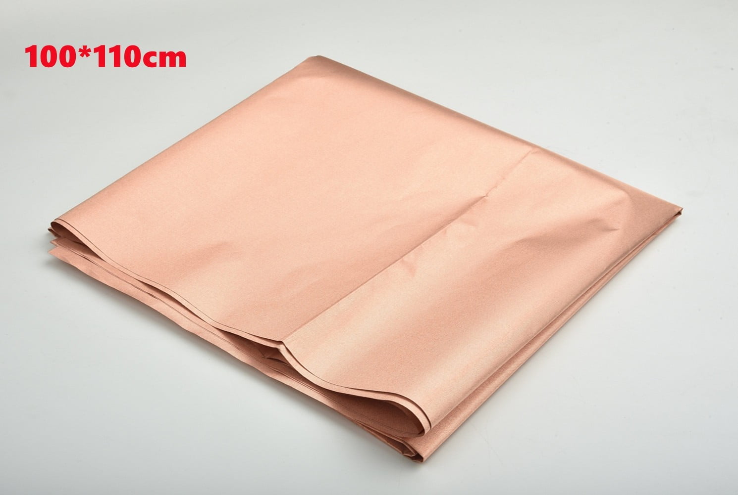 Fule Pure Copper Fabric Blocking RFID/RF-Reduce EMF/EMI Protection  Conductive Fabric for Smart Meters Prevent from Radiation/Singal/WiFi  Golden Color 39x43inch 