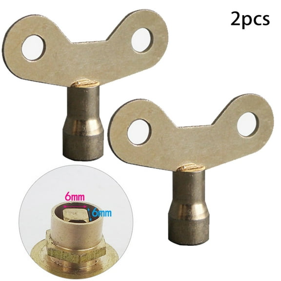 Fule Radiator Valves Keys Radiator Bleed Hole Key Radiator Vent Air Valves Key Radiator Bleeding Air Valve Key - 2pcs