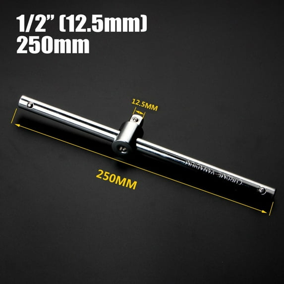 Fule Socket Wrench Slide Bar Extension Sliding T Bar Sliding Rod Repair Tool for Car