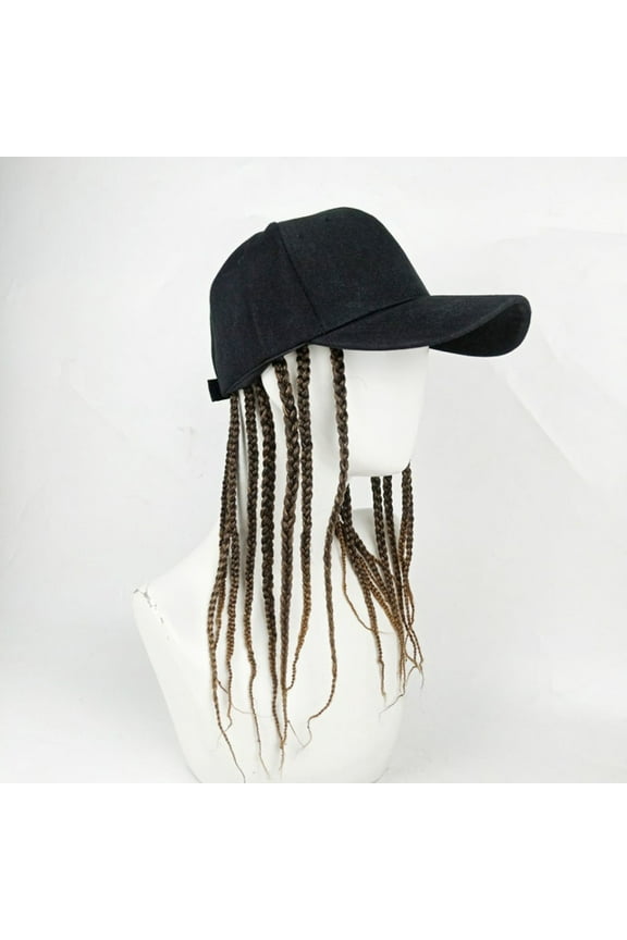 Summer Unisex Lady Men Baseball Cap Hat with Dreadlocks Wig Hip-Hop Punk Hair
