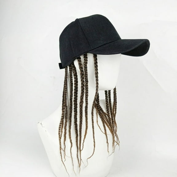 Fule Summer Unisex Lady Men Baseball Cap Hat with Dreadlocks Wig Hip-Hop Punk Hair
