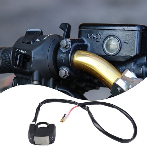 Fule Switch Headlight Switch ABS Grey Headlight Switch Motorcycle Handlebar Switch Motorcycle ON-OFF Button Bicycles