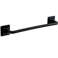 thumbnail image 1 of Fule Towel Bar - Towel Holder Black 16-Inch Hand Towel Rack Towel Bar Stick on Wall, Plastic Bathroom Accessory, 1 of 2