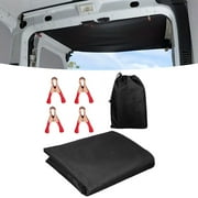 Fule Transporter Rear Barn Door Awning Cover Black For RV For Mercedes For Sprinter