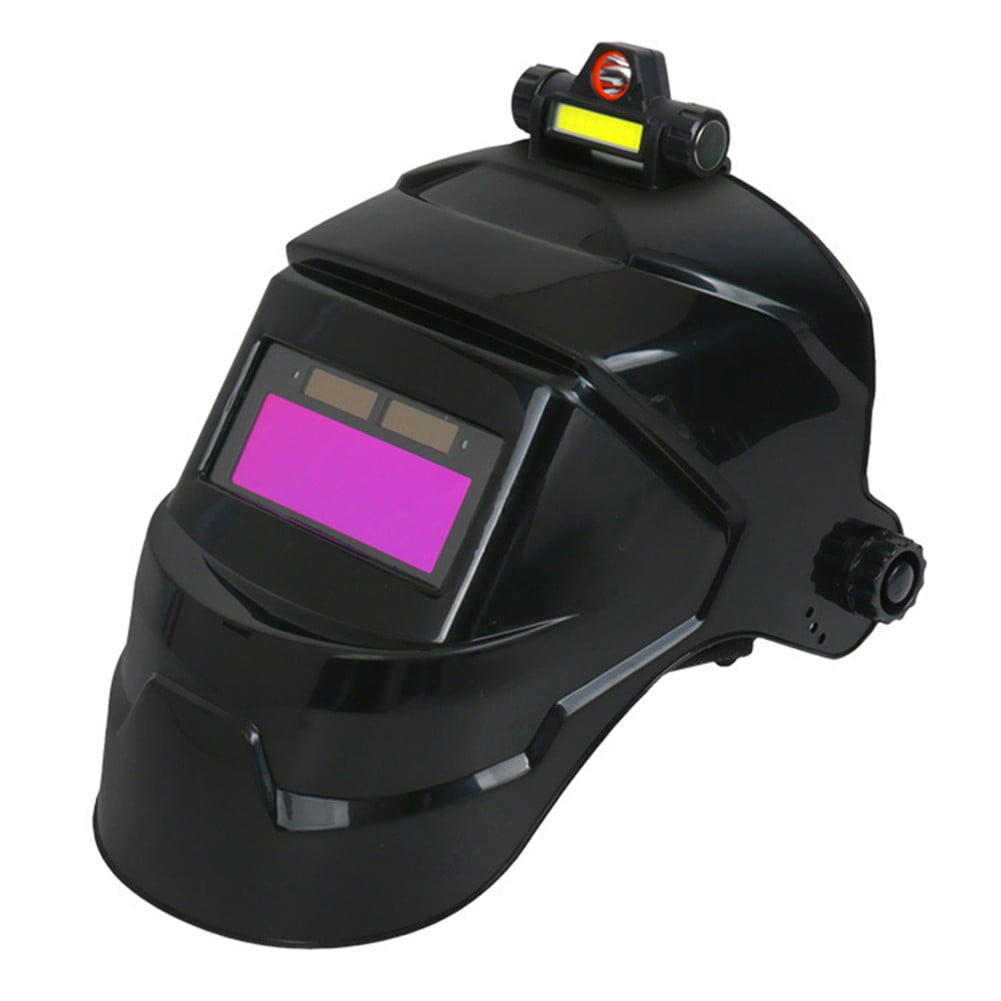 Fule True Color Auto Darkening Welding Helmet with Light for TIG MIG ARC Black