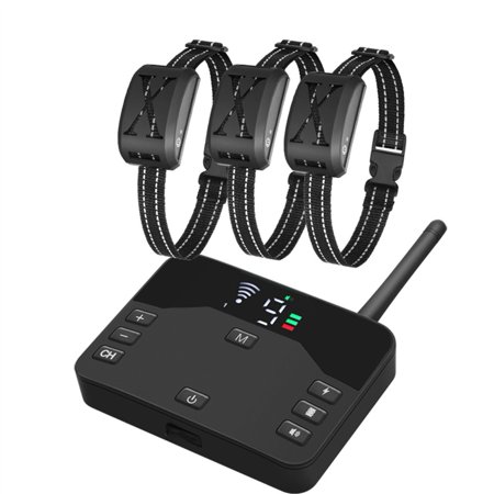 Fule Wireless Dog Fence Training 2in1 System Color Screen Display Electric Dog Fence