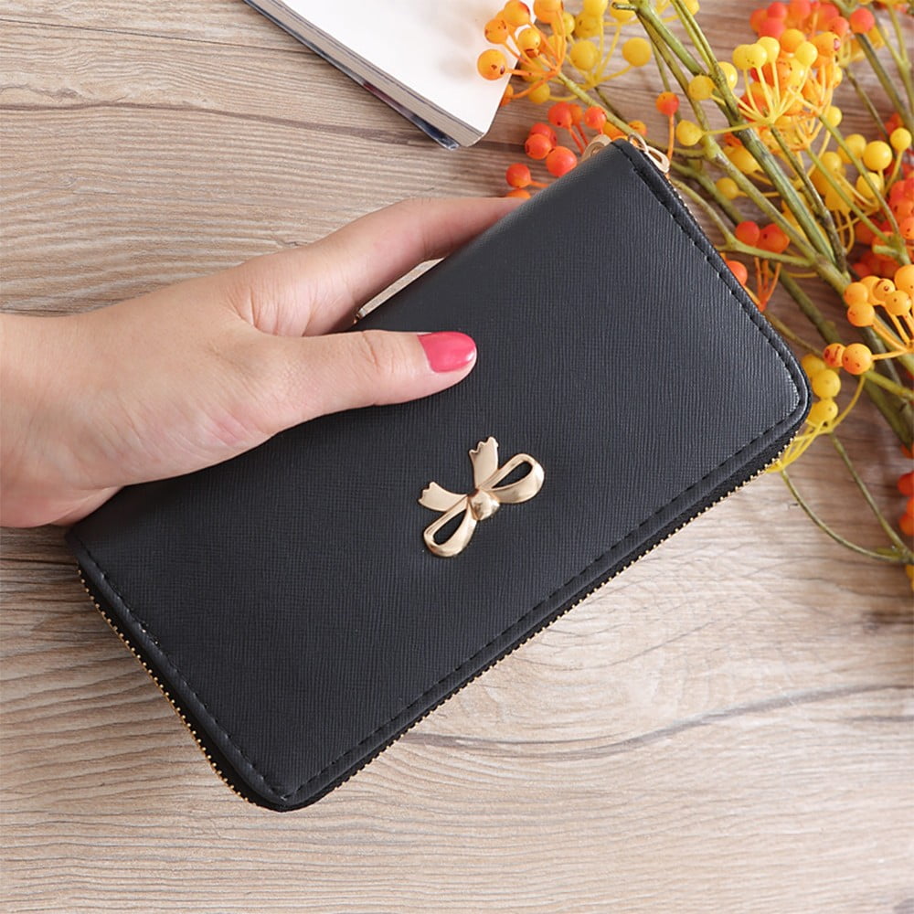 2023Leather Long Purse Women's New Ultra-thin Simple Hand Purse  Multi-functional Mobile Phone Fashion Envelope Small Bag Fashion -  AliExpress