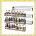 thumbnail image 1 of Fuleadture 2 PC 3 Layers Spice Rack Wall for Kitchen-Chrome, 1 of 7