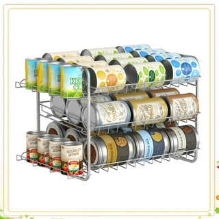  Che'mar Stackable Can Rack Organizer, for 36 cans, Great for  the Pantry Shelf, Kitchen Cabinet or Counter-top, Stack Another Set on Top  to Double Your Storage Capacity, (Chrome Finish), Standart: Home