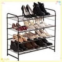 Fuleadture 4 Tier Shoe Rack in Home for Bedroom Closet in home,Bronze
