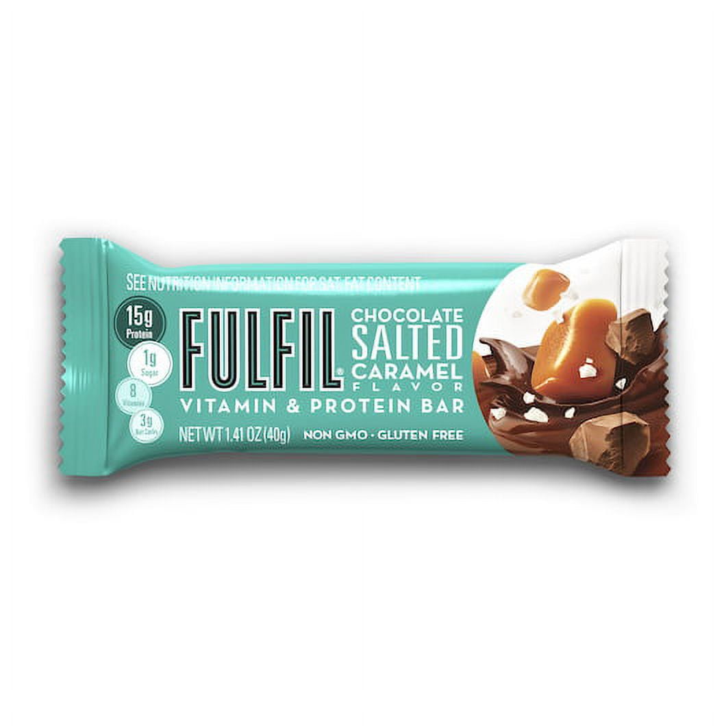 Fulfil Chocolate Salted Caramel Vitamin & Protein Bar, 1.41 Ounces, 6 per case
