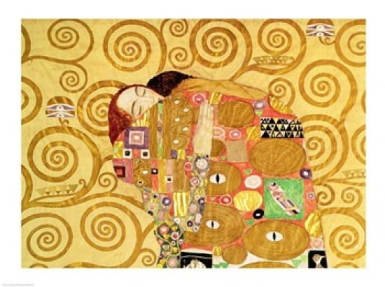 Fulfilment (detail) Canvas Art - Gustav Klimt (24 x 18)