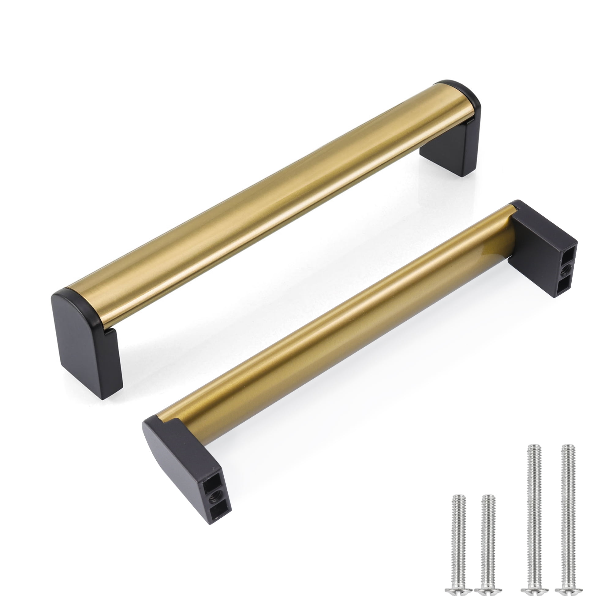 Fulgente 10 Pack Brushed Brass Kitchen Handles 61/5inch