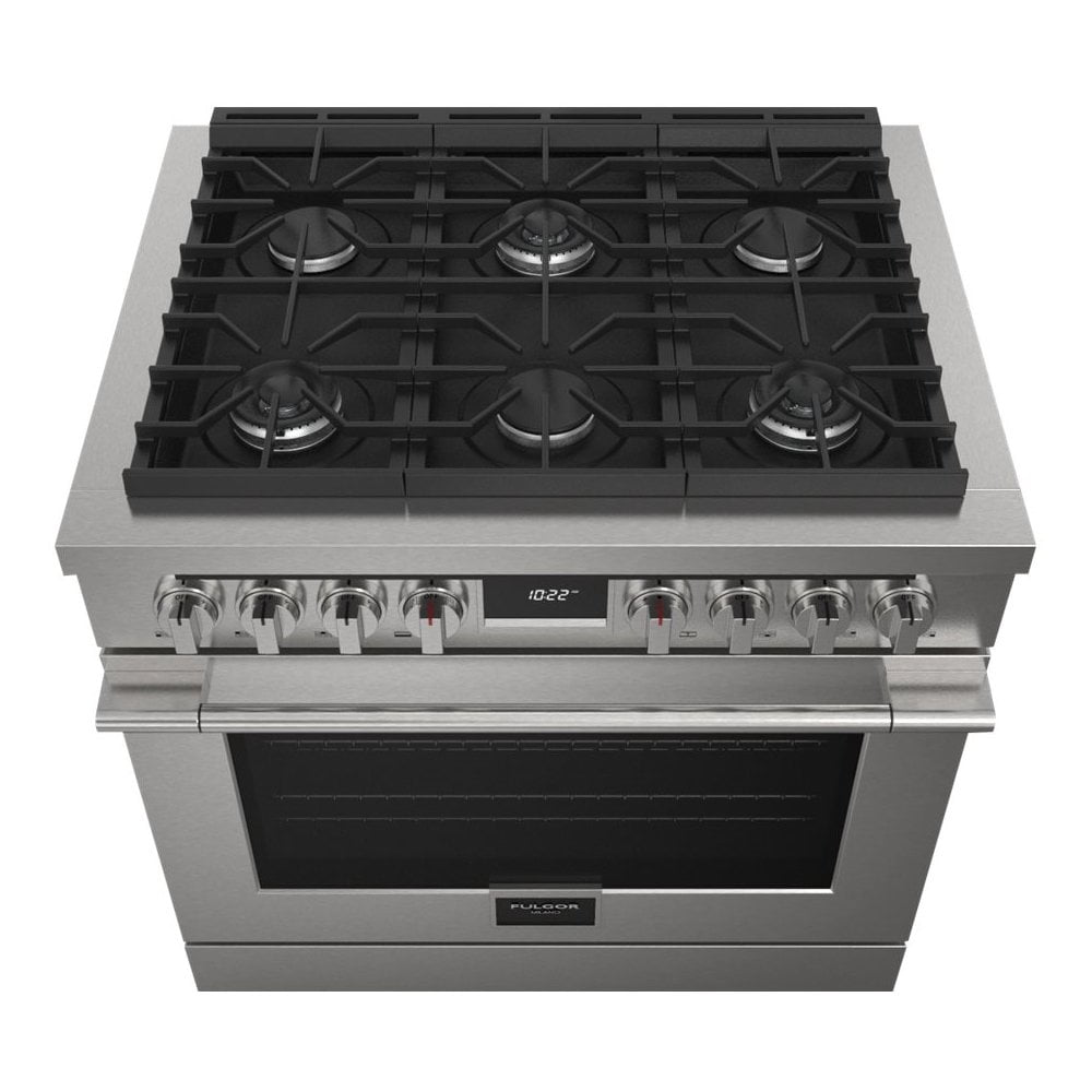 Fulgor Milano F4pdf3661 400 Series 36" Wide 5.7 Cu. Ft. Free Standing Dual Fuel Range -
