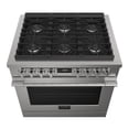 thumbnail image 1 of Fulgor Milano F4PDF366S1 5.7 Cu. Ft. Freestanding Dual Fuel True Convection Range with Self-Cleaning, 1 of 5