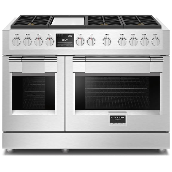 Fulgor Milano F6pdf486g1 600 Series 48" Wide 7.1 Cu. Ft. Free Standing Dual Fuel Range -