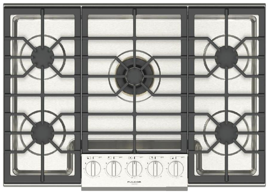 Fulgor Milano F6pgk3052 600 Series 30" Wide 5 Burner Liquid Propane / Natural Gas Cooktop