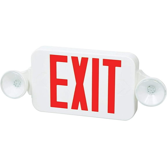 Fulham Exit Sign Combo,8-3/16 in.Hx18 in.W,NiCd FHEC30WR