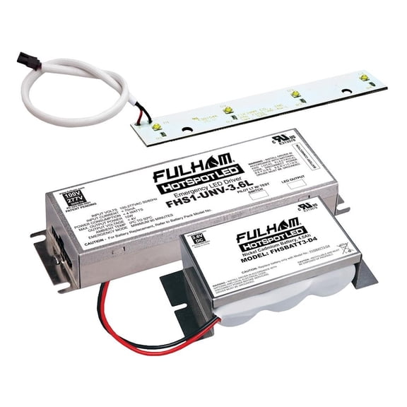 Fulham Lighting Fulham LED Emergency Battery Back Up Kit, FHSKITT04LND CA3