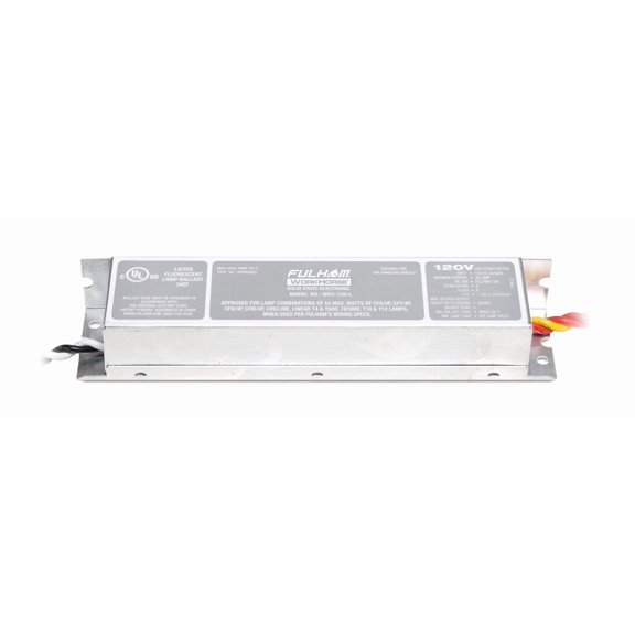 Fulham Lighting WH3-120-L Workhorse 3 Adaptable Electronic Fluorescent Lamp Ballast, 1 Count (Pack of 1), Silver